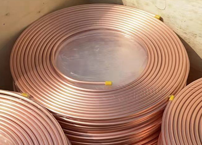 Soft copper tube in coil