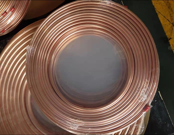 Soft copper tube in coil