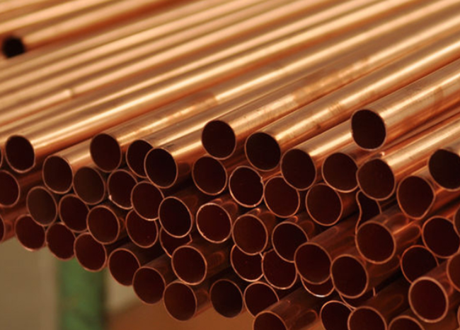 Red straight seamless copper tube