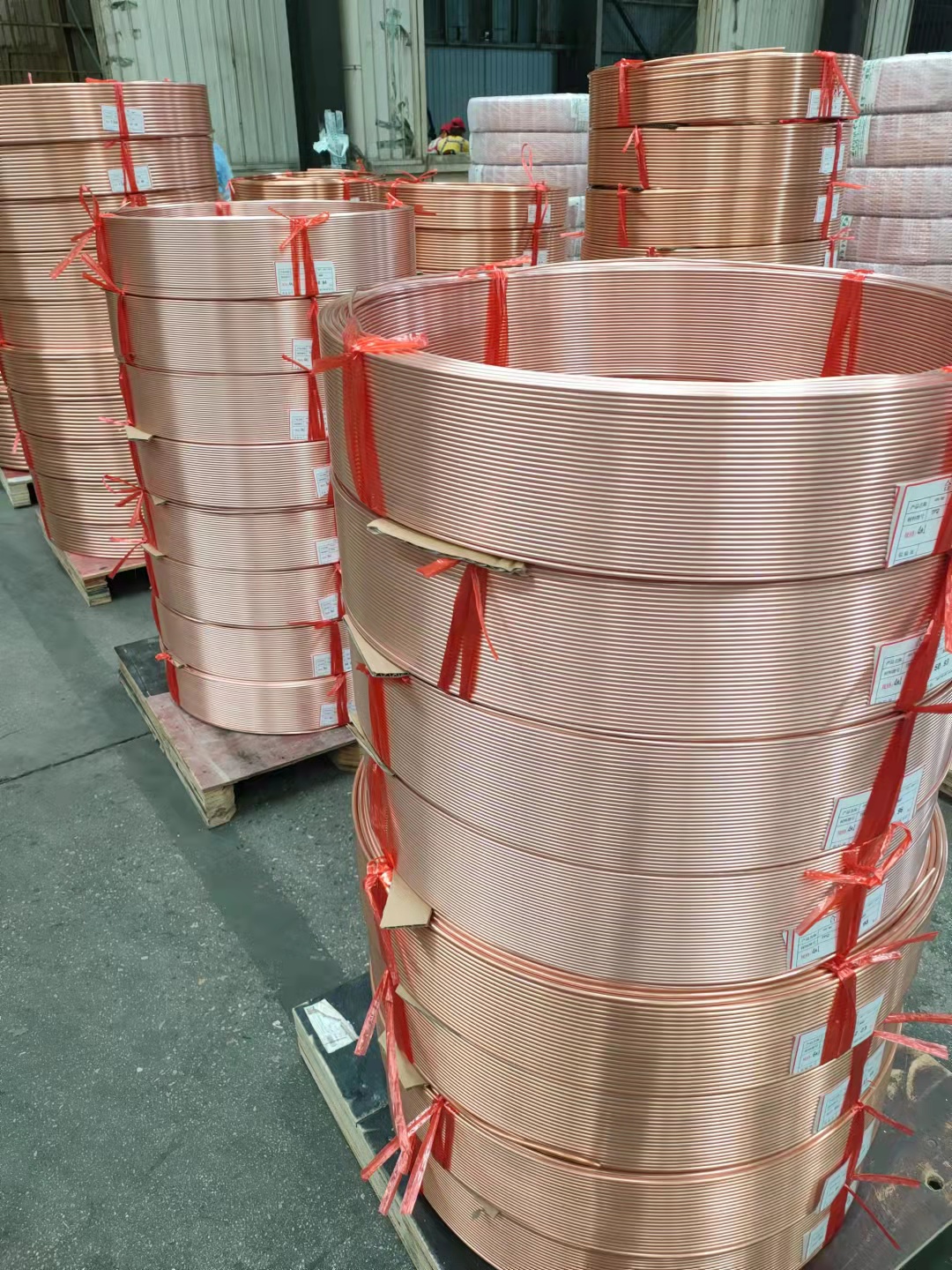 Soft copper tube in coil